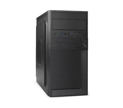 Корпус системного блока EXEGATE BAA-105U2-01 (mATX, без БП, 2*USB+2*USB3.0, аудио, черный)