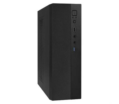 Корпус системного блока EXEGATE MI-301U-200 (mATX/mini-ITX, 1U-F200S 4см, 1*USB+1*USB3.0, аудио, чер