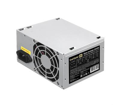 Блок питания EXEGATE AA450 (ATX, PC, 8cm fan, 24pin, 4pin, 2xSATA, IDE, кабель 220V в комплекте)