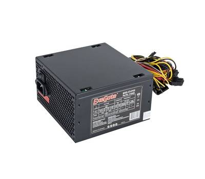 Блок питания EXEGATE XP450 (ATX, SC, 12cm fan, 24pin, 4pin, PCIe, 3xSATA, 2xIDE, FDD, black, кабель 