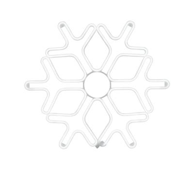 Фигурка декоративная Neon-Night «Снежинка» из гибкого неона, 60х60 см, цвет свечения белый 501-325