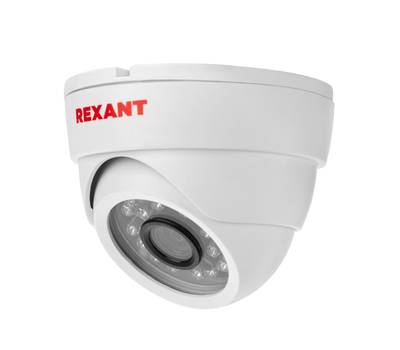 IP-видеокамера REXANT AHD 2.0 Мп Full HD 1920x1080 (1080P), объектив 2.8 мм, ИК до 30 м 45-0138