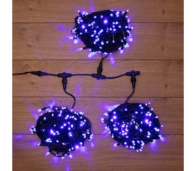 Гирлянда Neon-Night "LED ClipLight" 24V, 3 нити по 20 м, свечение с динамикой, цвет диодов Синий 323