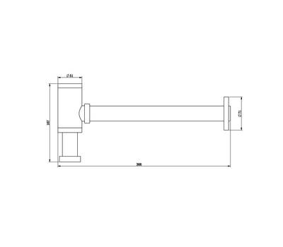 Сифон для раковины Bronze de Luxe 201B
