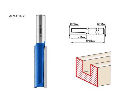 Фреза ЗУБР ПРОФЕССИОНАЛ 28754-16-51