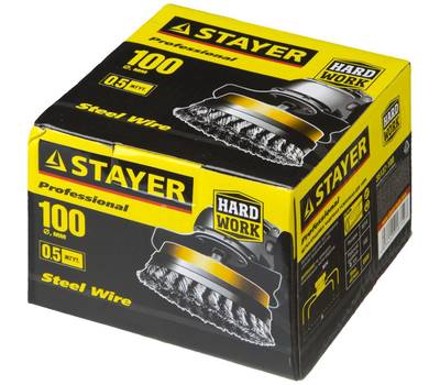 Щетка для УШМ STAYER PROFESSIONAL Steel Wire 35137-100