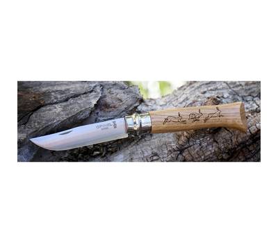 Нож складной OPINEL №6, нержавеющая сталь, рукоять из оливкового дерева