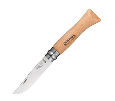 Нож OPINEL №6, углеродистая сталь, рукоять из дерева бука
