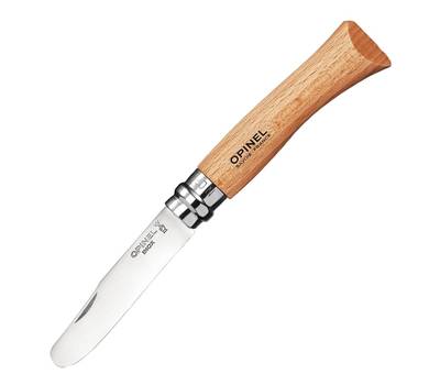 Нож садовый OPINEL №8, нержавеющая сталь, с изогнутым лезвием
