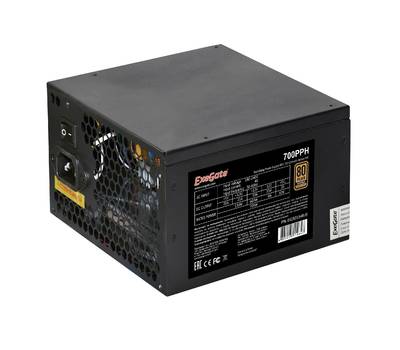 Блок питания EXEGATE 80 PLUS® Bronze 700PPH-OEM (ATX, APFC, SC, КПД 89% (80 PLUS Bronze), 12cm fan, 