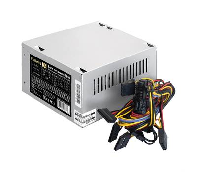 Блок питания EXEGATE CP650 (ATX, SC, 8cm fan, 24pin, 4pin, 3xSATA, 2xIDE, FDD, кабель 220V с защитой