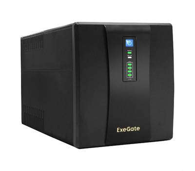Источник питания EXEGATE SpecialPro UNB-1600.LED.AVR.4SH.RJ.USB <1600VA/950W,LED, AVR,4*Schuko, RJ45
