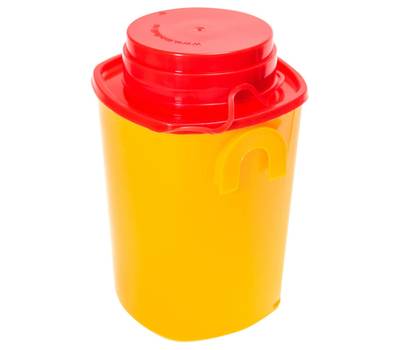 Контейнер для сбора отходов острого инструмента СЗПИ 0,5 л КОМПЛЕКТ 80 шт., желтый (класс Б), СЗПИ