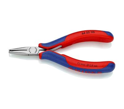 Кусачки торцевые KNIPEX для электроники, маленькая фаска, узкие губки, 115 мм, 2-комп ручки