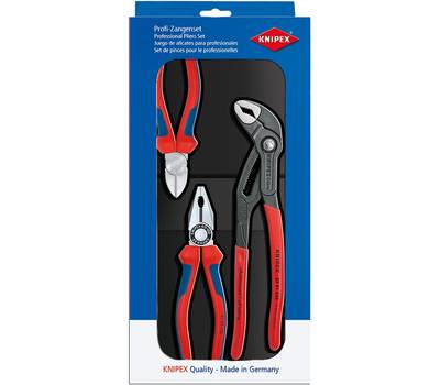 Набор губцевого инструмента KNIPEX Bestseller в ложементе, 3 пр., KN-0302180/7002160/8701250