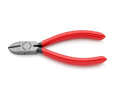 Бокорезы KNIPEX 125 мм, фосфатированные, обливные ручки