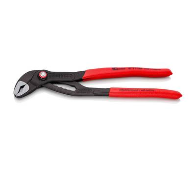 Клещи переставные KNIPEX COBRA® QuickSet зев 50 мм, длина 250 мм, фосфатированные, обливные ручки