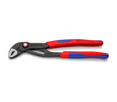 Клещи переставные KNIPEX COBRA® QuickSet зев 50 мм, длина 250 мм, фосфатированные, 2-комп ручки