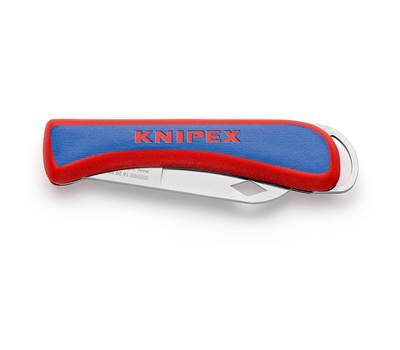 Нож складной KNIPEX электрика, лезвие изготовлено в Золингене, длина лезвия 80 мм, длина 120 мм