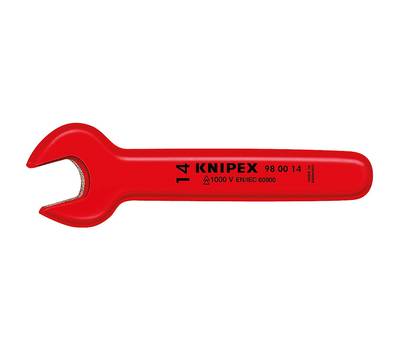 Ключ гаечный KNIPEX рожковый VDE, 19 мм, длина 165 мм, диэлектрический