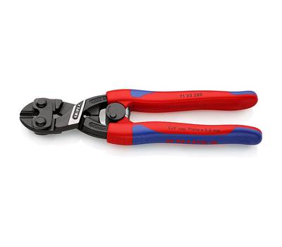 Болторез KNIPEX CoBolt компактный, пружина, с выемкой на кромках, 200 мм, 2-комп ручки, SB