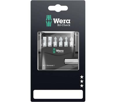 Набор бит WERA WE-073406 Bit-Check 7 Universal 1 SB с битодержателем, 7 пр.