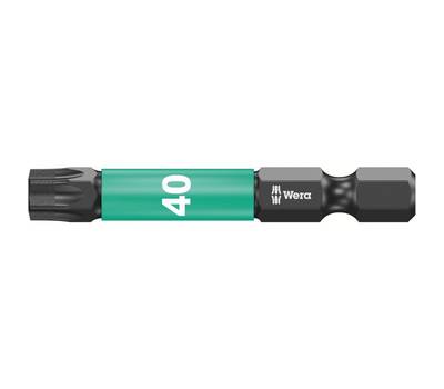 Бита крестовая WERA 867/4 IMP DC Impaktor TORX ударная, алмаз, 1/4" C6.3, TX 40 x 50 мм