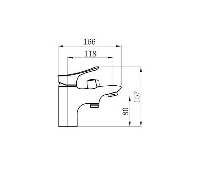 Смеситель для умывальника РМС SL120-001F-2