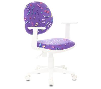 Кресло детское БЮРОКРАТ CH-W356AXSN фиолетовый Sticks 08 крестовина пластик пластик белый