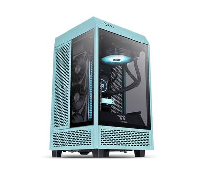 Корпус системного блока THERMALTAKE The Tower 100 Turquoise