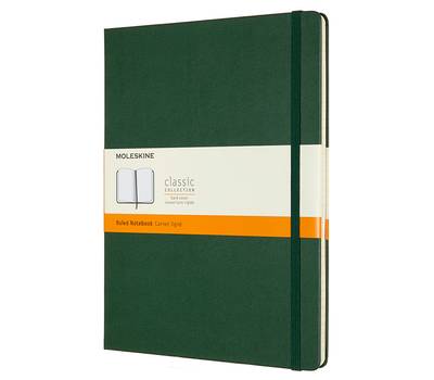 Блокнот письменный MOLESKINE CLASSIC QP090K15 XLarge 190х250мм 192стр. линейка твердая обложка зелен