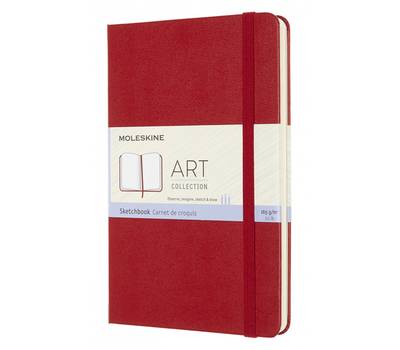 Блокнот письменный MOLESKINE ART SKETCHBOOK ARTQP054F2 Medium 115x180мм 88стр. твердая обложка красн