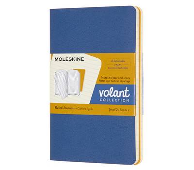 Блокнот письменный MOLESKINE VOLANT QP711B41M17 Pocket 90x140мм 80стр. линейка мягкая обложка синий/