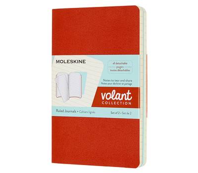 Блокнот письменный MOLESKINE VOLANT QP711F16B24 Pocket 90x140мм 80стр. линейка мягкая обложка оранже