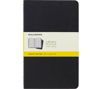 Блокнот письменный MOLESKINE CAHIER JOURNAL QP317 Large 130х210мм обложка картон 80стр. клетка черны