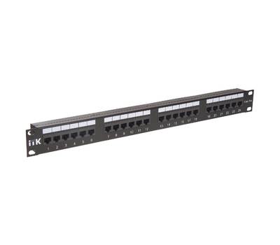 Патч-панель Itk PP24-1UC5EU-D05 19" 1U 24xRJ45 кат.5e UTP