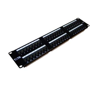 Патч-панель LANMASTER TWT-PP48UTP 19" 2U 48xRJ45 кат.5e UTP