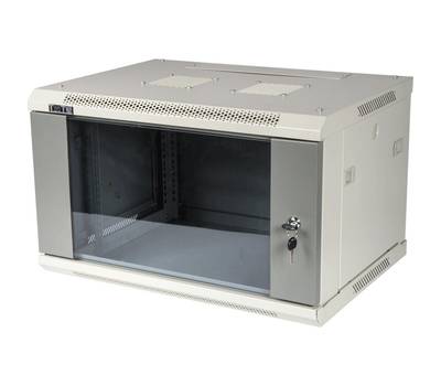 Шкаф коммутационный LANMASTER (TWT-CBWPG-9U-6X6-GY) настенный 9U 600x600мм пер.дв.стекл 60кг серый 5