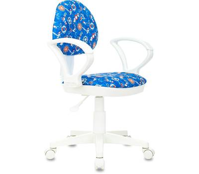 Офисное кресло БЮРОКРАТ KD-3/WH/ARM синий морская тематика sea крестовина пластик пластик белый