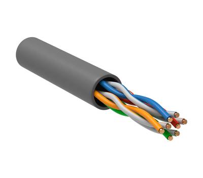 Кабель Itk LC2-C5E04-121 кат.5е U/UTP не экранированный 4X2X24AWG LSZH внутренний 500м серый