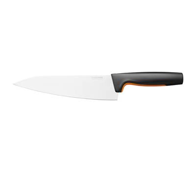 Нож кухонный FISKARS Functional Form 1057534 стальной разделочный лезв.199мм прямая заточка черный/о