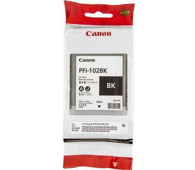 Картридж CANON PFI-102BK 0895B001 черный (130мл) для IP iPF500/600/700/710