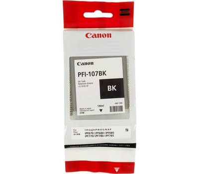 Картридж CANON PFI-107BK 6705B001 черный (130мл) для iP F680/685/780/785