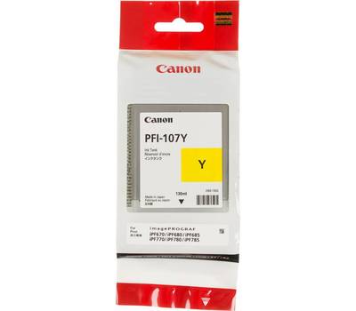 Картридж CANON PFI-107Y 6708B001 желтый (130мл) для iP F680/685/780/785