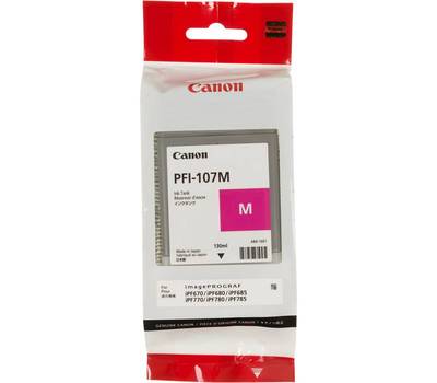 Картридж CANON PFI-107M 6707B001 пурпурный (130мл) для iP F680/685/780/785