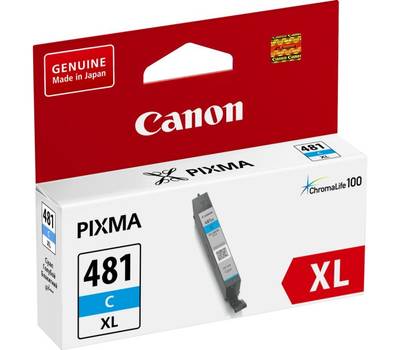 Картридж CANON CLI-481XL C 2044C001 голубой (8.3мл) для Pixma TS6140/TS8140TS/TS9140/TR7540/TR8540