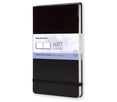 Блокнот карманный MOLESKINE ARTMM804 Watercolour Large, 72 стр., черный