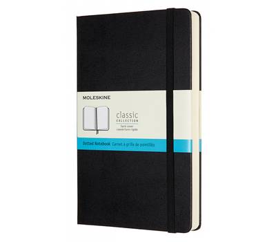 Блокнот карманный MOLESKINE QP066EXP Large 130х210мм 400стр. пунктир твердая обложка черный.