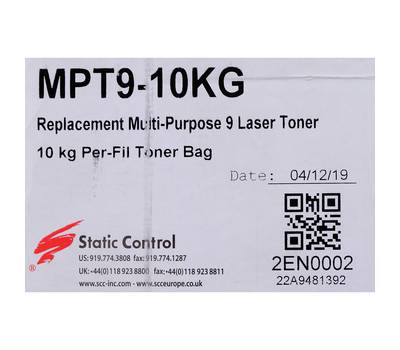 Тонер Static Control MPT9-10KG