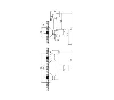 Смеситель для биде Diadonna D80-228119